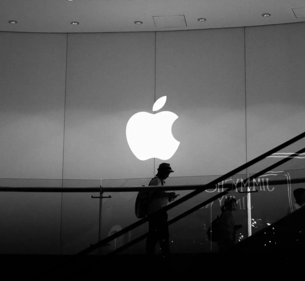 Apple Logo On A Wall.