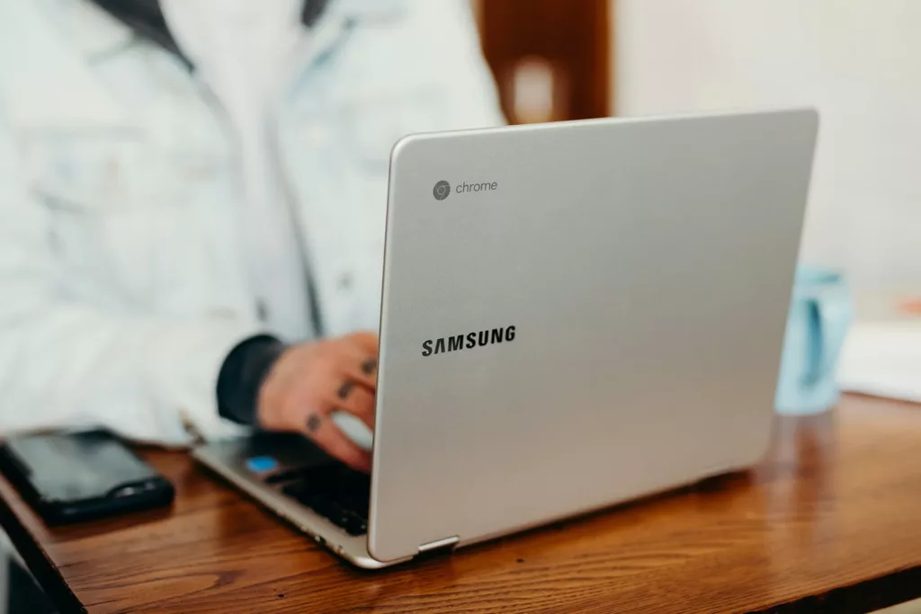 person using a Laptop