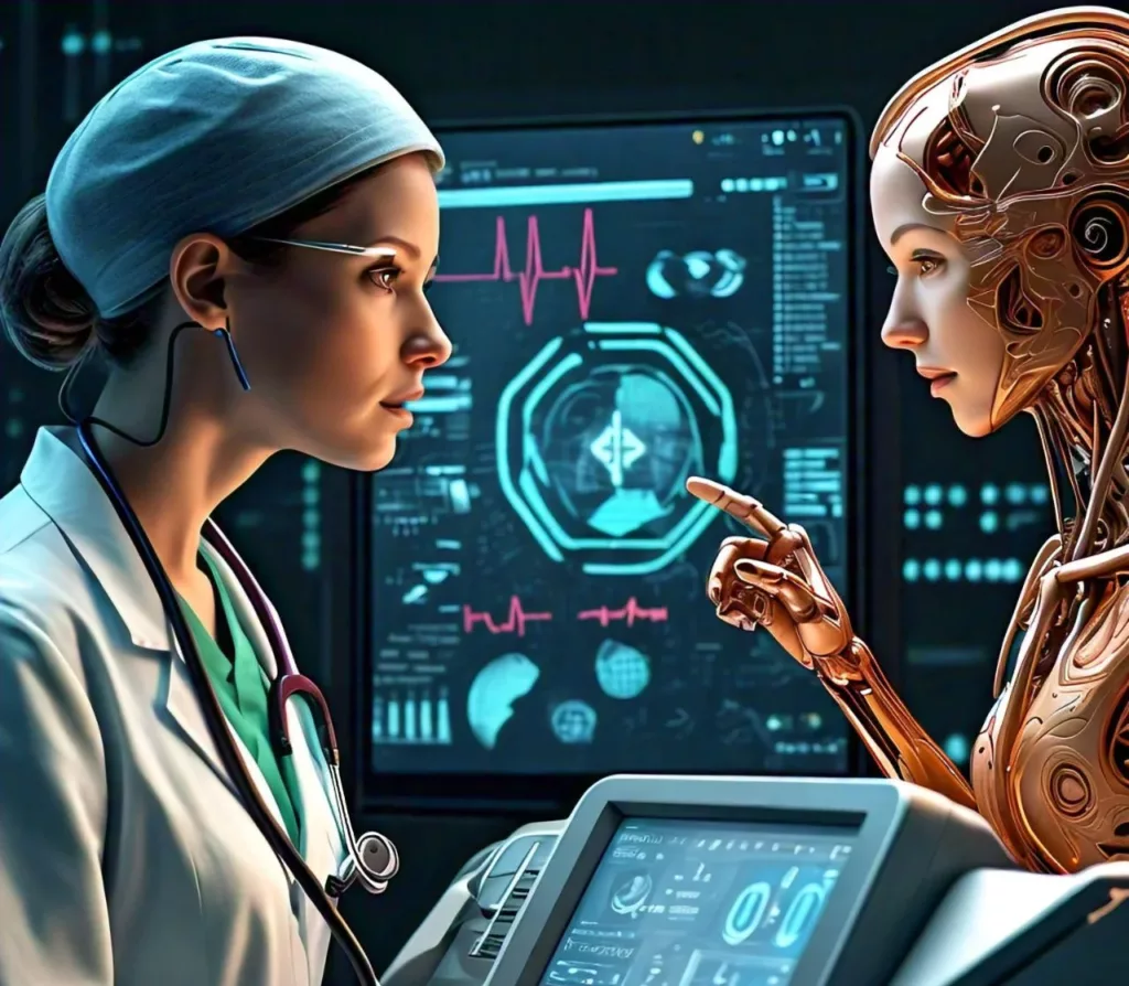 DOCTOR USING AI FOR HEALTH CARE