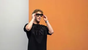 Mark WEARING META SMART GLASSES