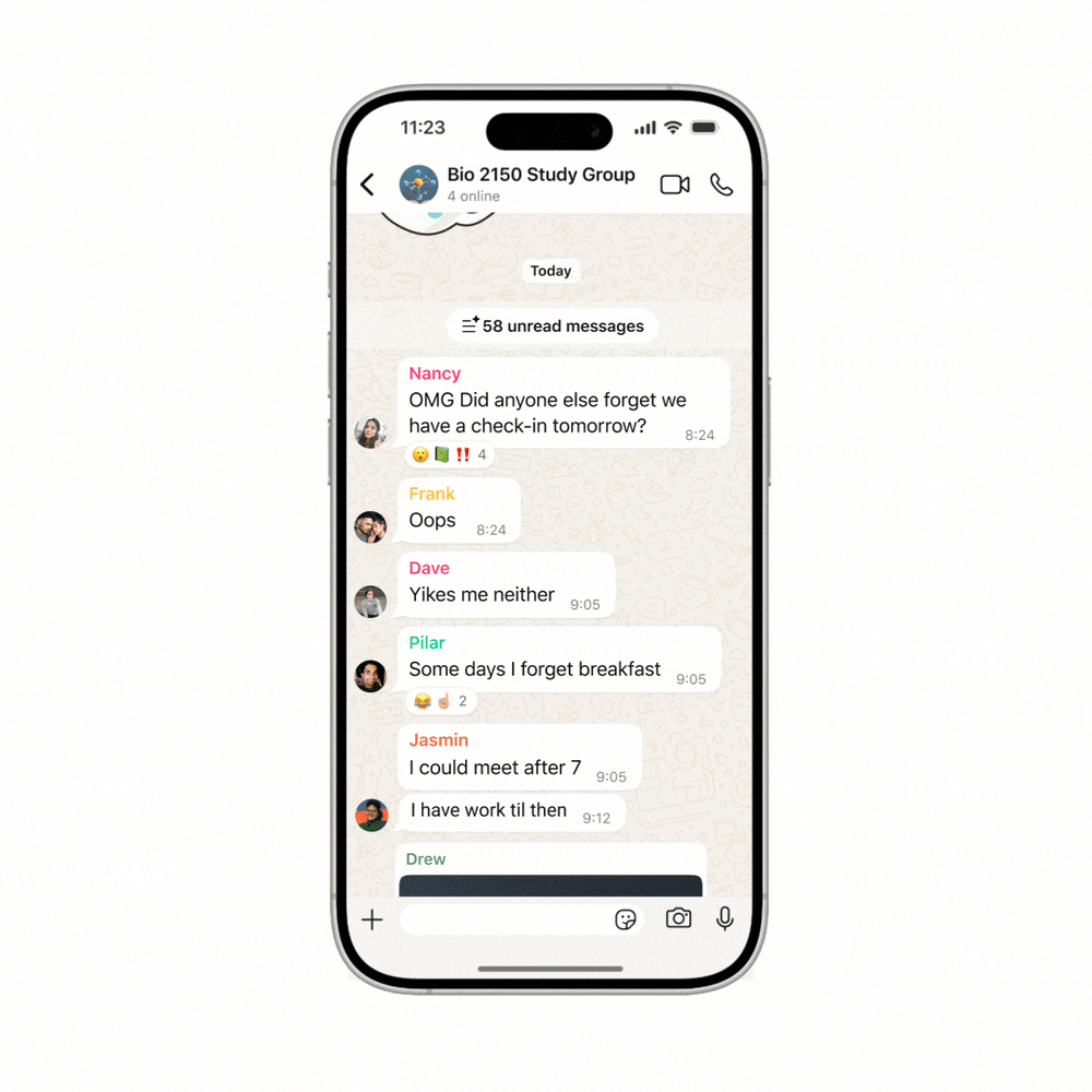AI Summaries to WhatsApp Chats