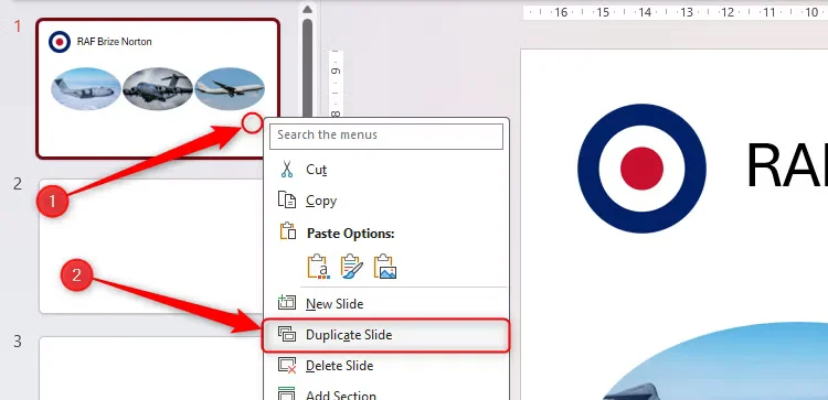 Screenshot from Powerpoint