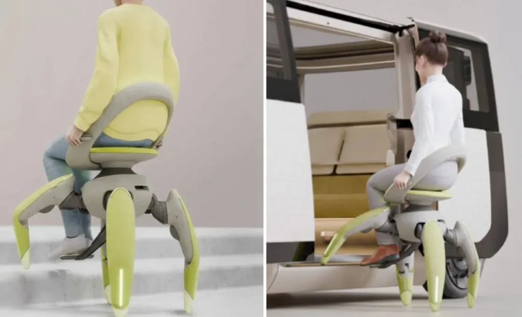 Toyota’s Walk Me Robot Chair Redefines Mobility with AI and Robotic Legs Toyota's Walk Me Robot Chair