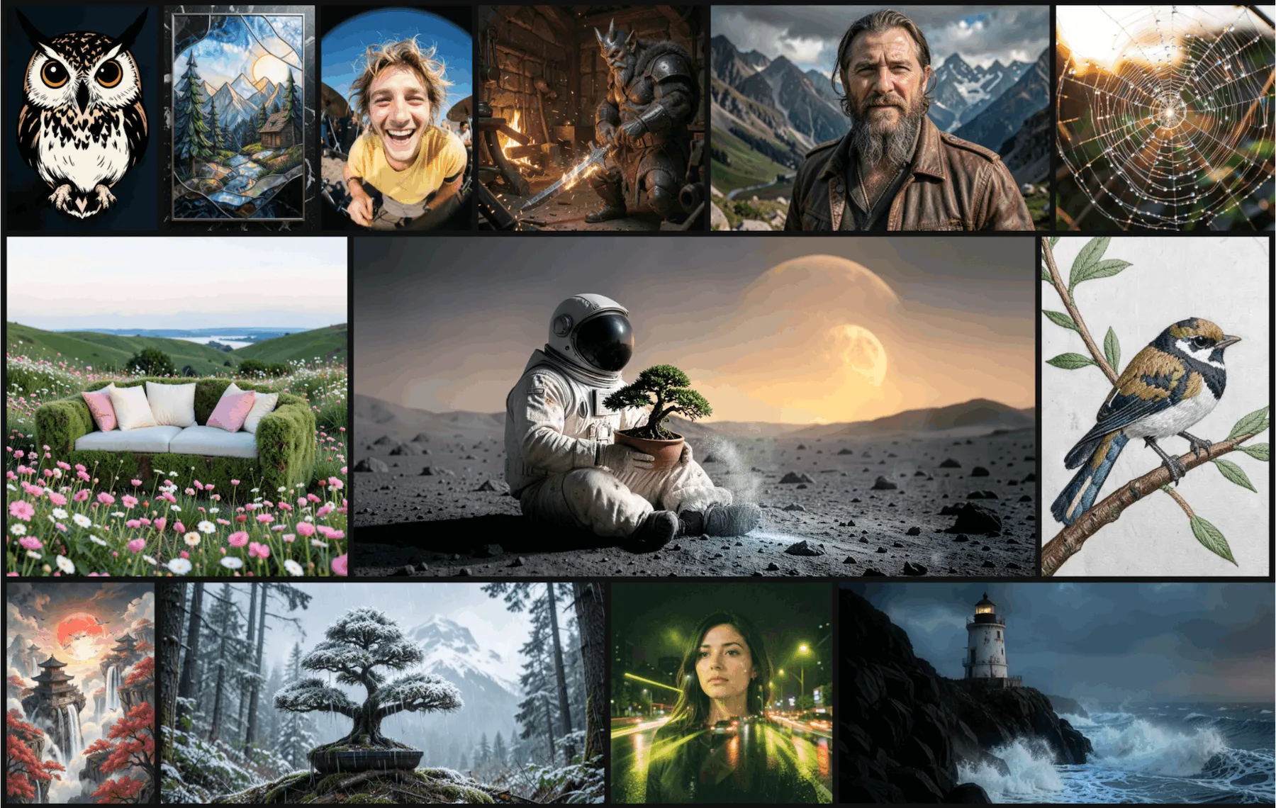 Local Image Generation on iPhone: Bonsai Image 4B Revealed Images generated from Ternary Bonsai Image 4B