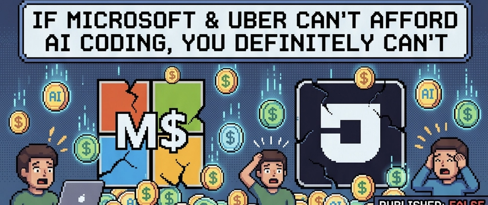 AI Coding Costs Are Shocking — Even Microsoft Can't Afford It Cover image for If Microsoft and Uber can't afford AI coding, what chance do the rest of us have?