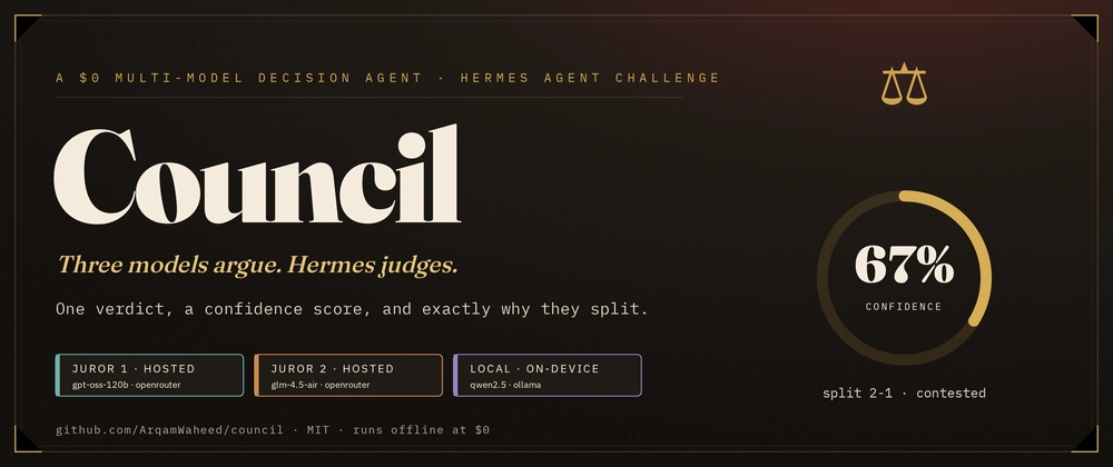 This Free Tool Makes AI Models Argue — Then Picks a Winner Cover image for I Made My AI Models Argue, Then Let Hermes Be the Judge