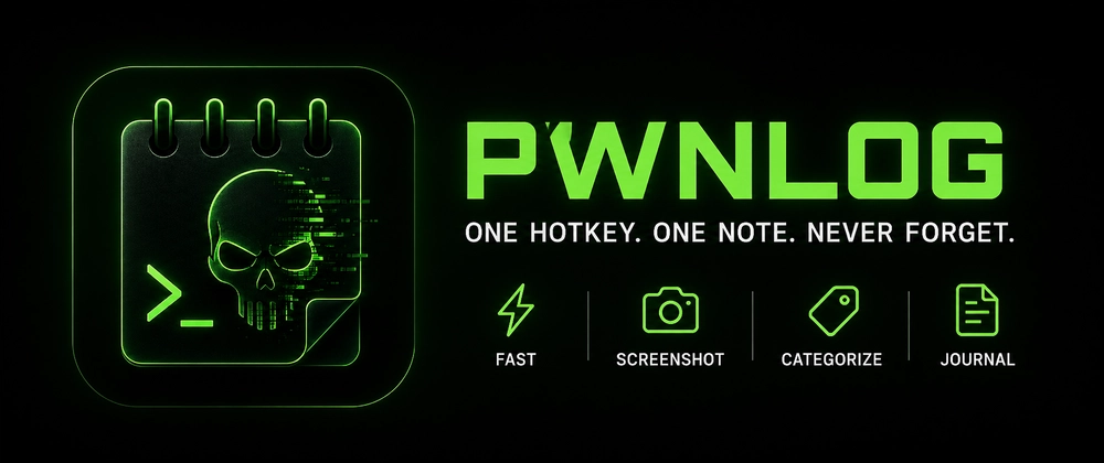 PwnLog: The Free Bug Bounty Note-Taking Tool Hunters Need Cover image for I Got Tired of Forgetting. So I Built PwnLog.