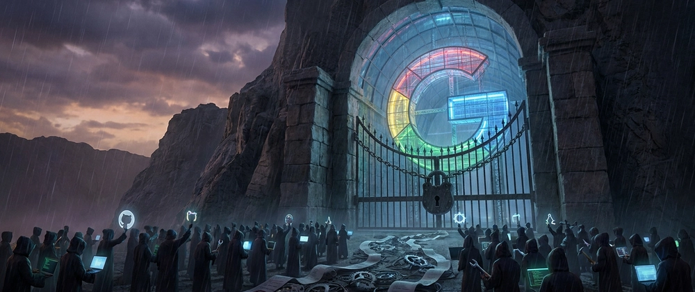 Google's Shocking Open Source Trap: 6,000 Developers Betrayed Cover image for Google used 6,000 open-source contributors then locked the door. Classic.