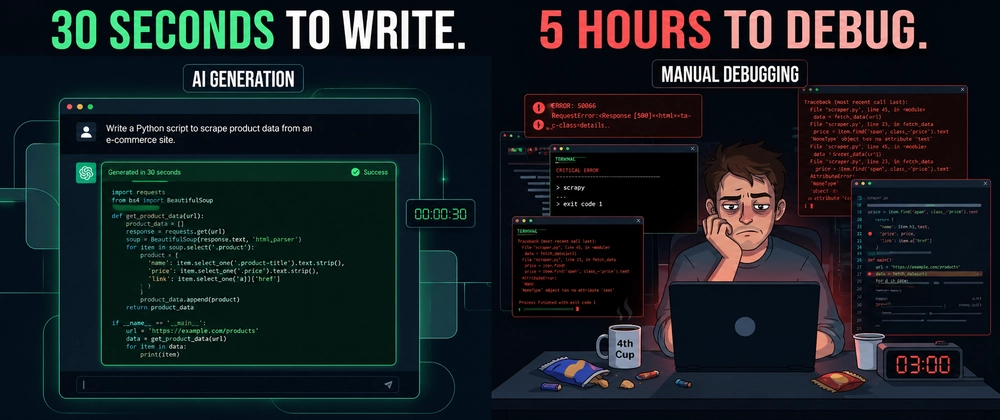 Shocking Truth: AI Code Costs 10x More Time to Debug Cover image for I Spent 10x Longer Debugging AI Code Than Writing It