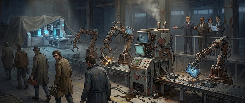Bad AI Is Taking Your Job — Not the Good Kind Cover image for Your company won't replace you with good AI. They'll replace you with bad AI.