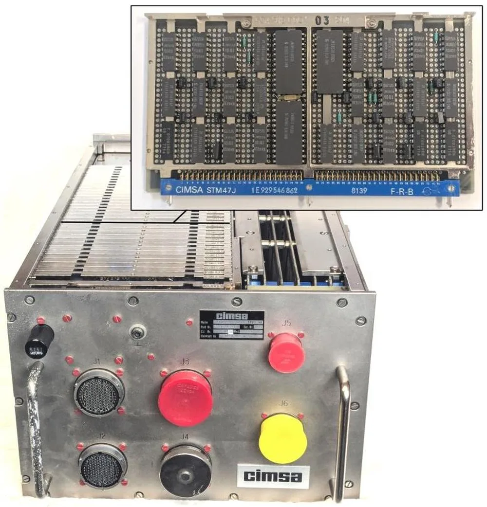 Spacelab's 1980 Computer: Stunning Reverse-Engineering Revealed The Mitra 125 MS computer, built by CIMSA, with one of the ALU/register cards shown.