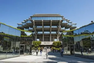 UC Math Crisis: 600+ Faculty Demand SAT Tests Back for STEM University Of California, San Diego, Geisel Library, La Jolla. (Photo by: Education Images/Citizens of the Planet/Univer
