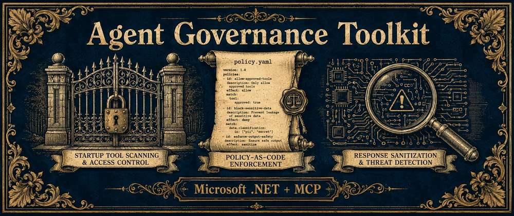 MCP Governance for .NET: Microsoft's New Essential Security Layer Cover image for Microsoft Just Shipped MCP Governance for .NET. Here's What It Actually Enforces.