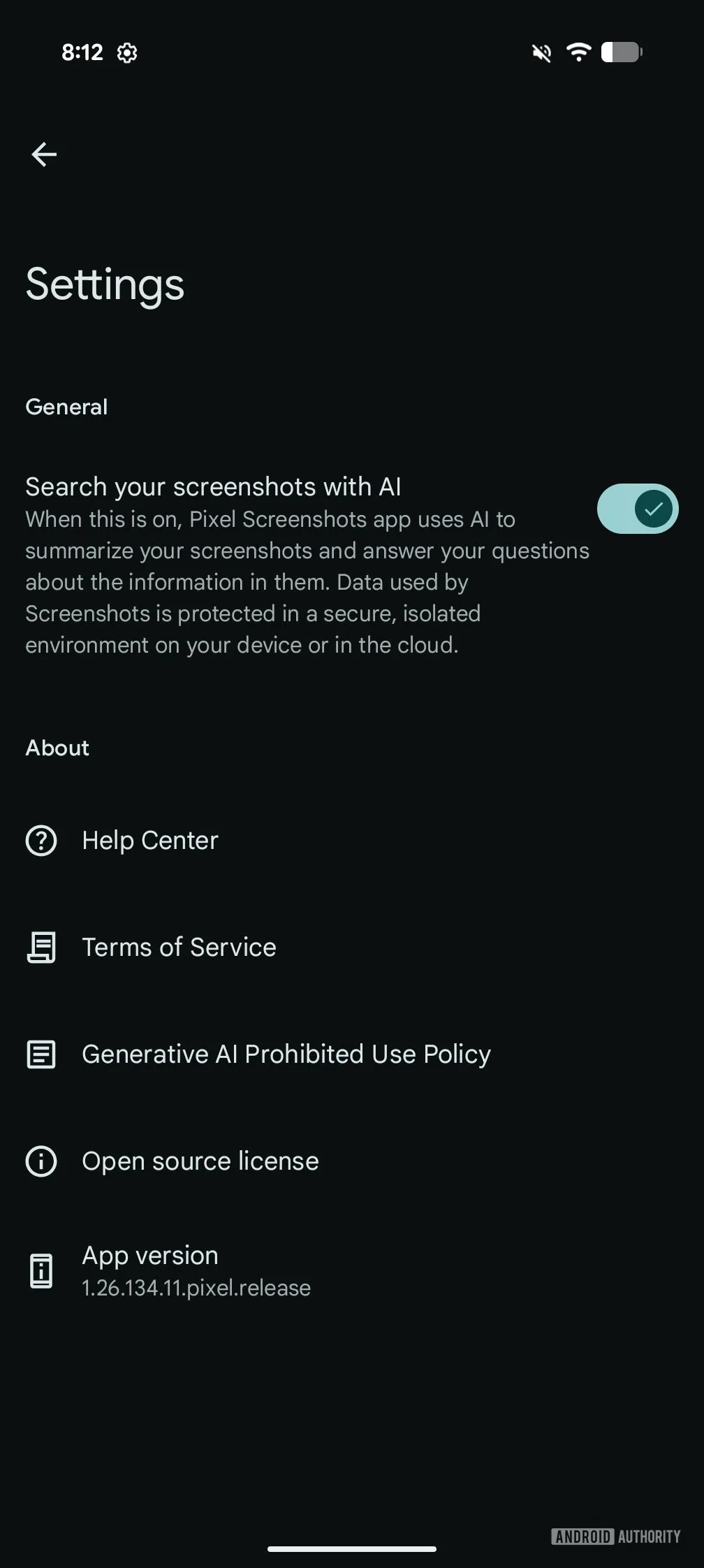 Pixel Screenshots Adds Cloud AI: New Features, But Less Private? Pixel Screenshots AI toggle new version