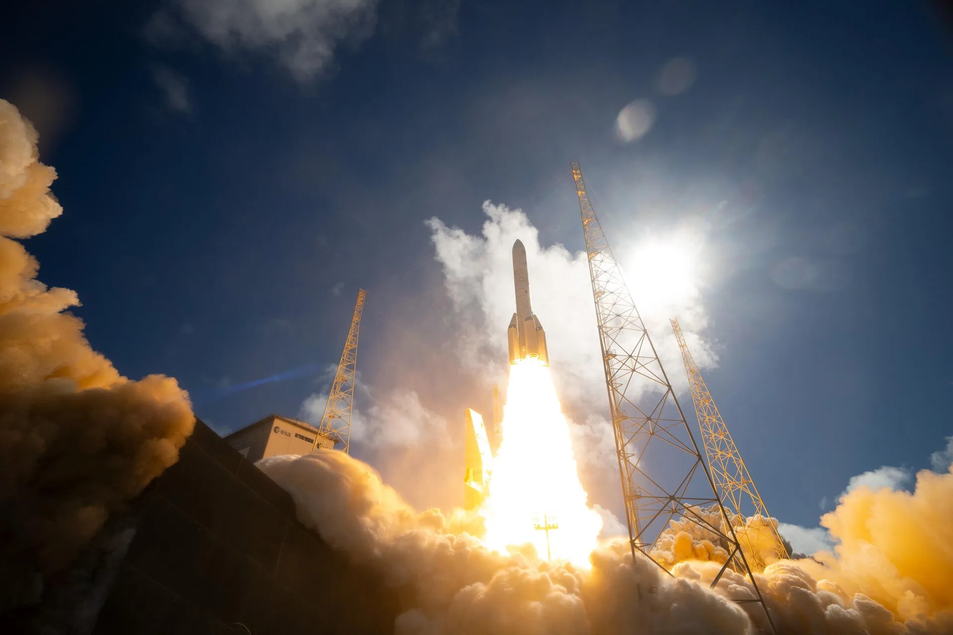 ESA's Week in Space: 5 Key Moments From June 2026 ESA space images — First Ariane 6 liftoff with P160C-based boosters