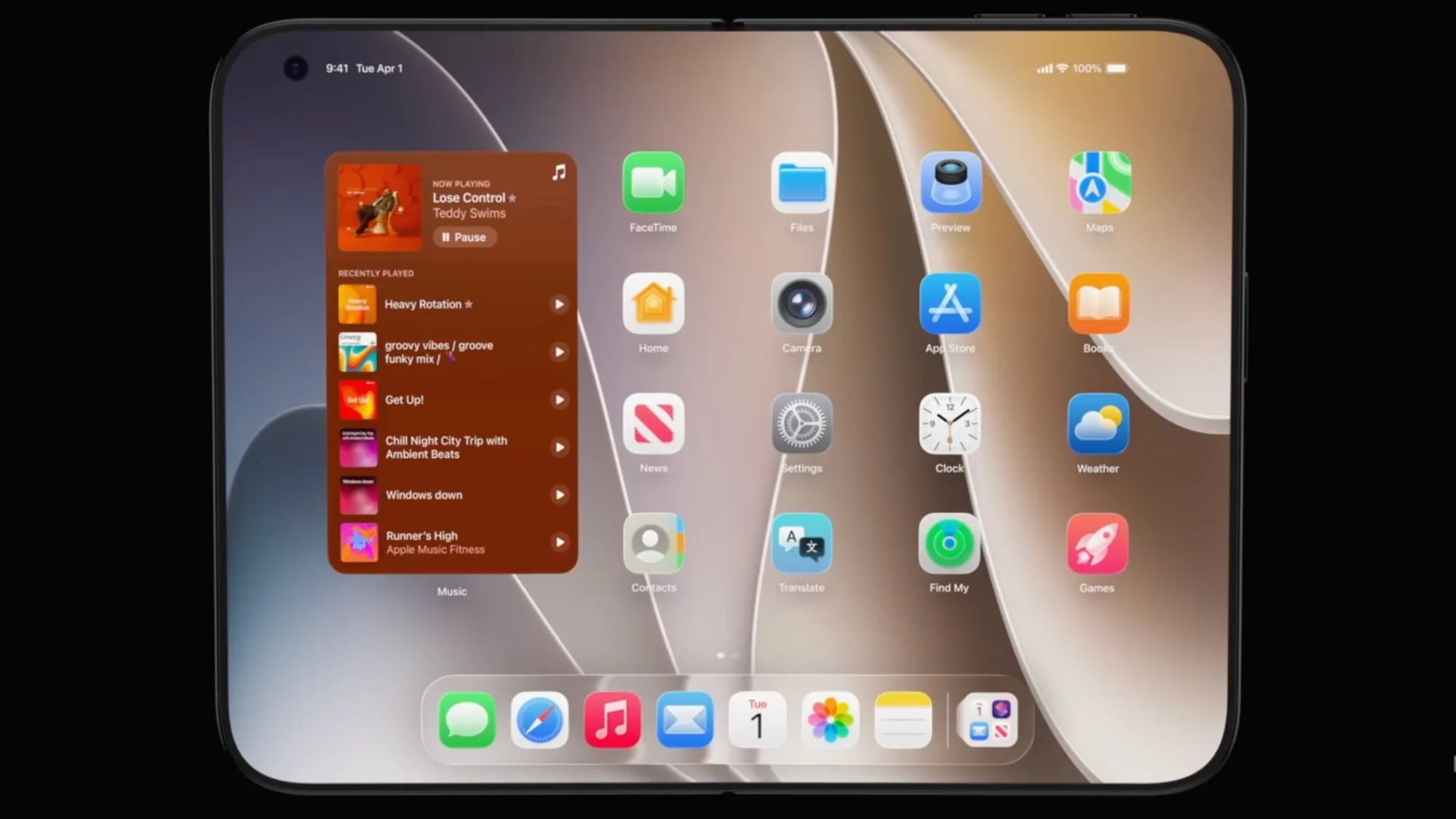 iPhone Ultra Foldable: Latest Leaked Renders Reveal Apple's Bold New D iPhone Ultra when unfolded