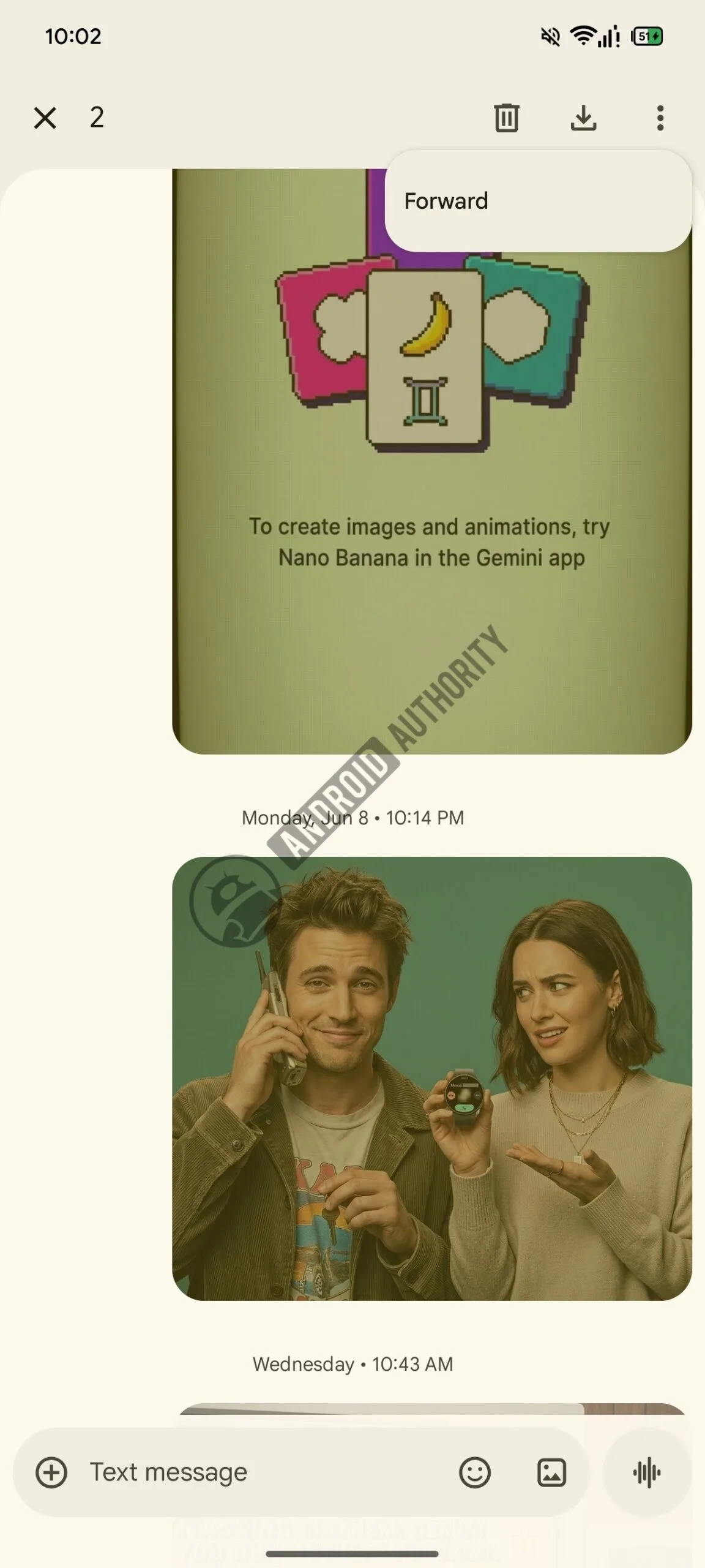 Google Messages Finally Gets Multi-Message Forwarding Google Messages Forwarding multiple messages new behavior 2 watermarked