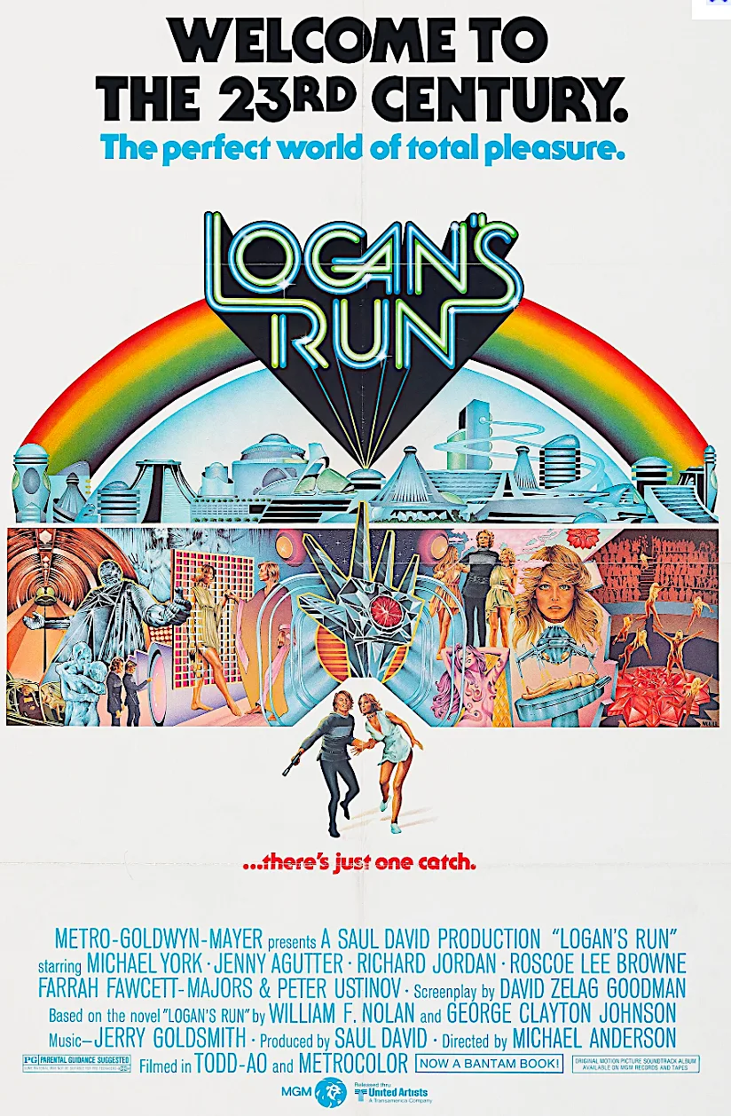 Logan's Run at 50: Why This Sci-Fi Classic Still Matters a colorful sci-fi movie poster