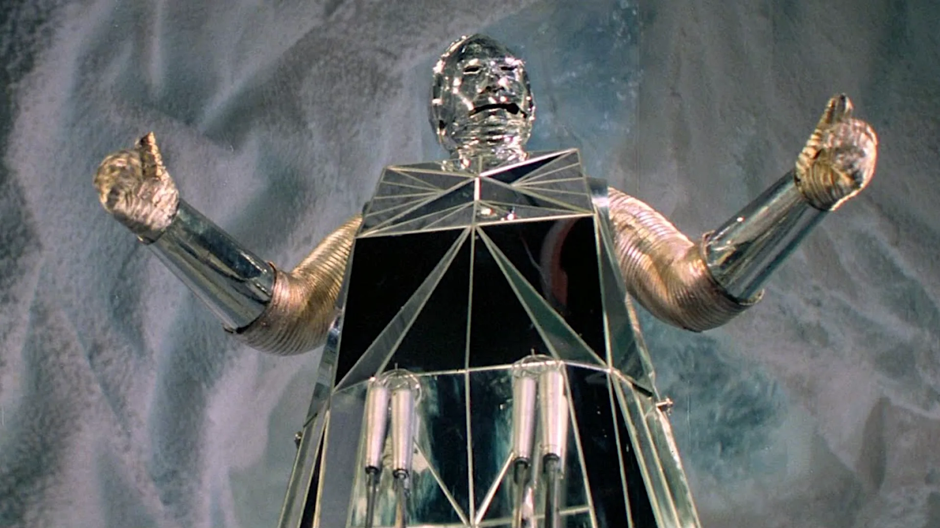 Logan's Run at 50: Why This Sci-Fi Classic Still Matters a shiny reflective robot from a sci-fi movie