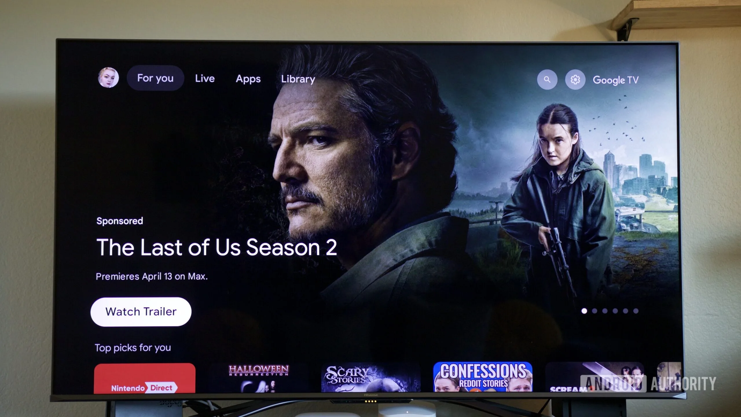 Apple TV 4K vs Google TV: Why I Made the Switch and Won't Look Back The Last Of Us advertisement on the Google TV Streamer.