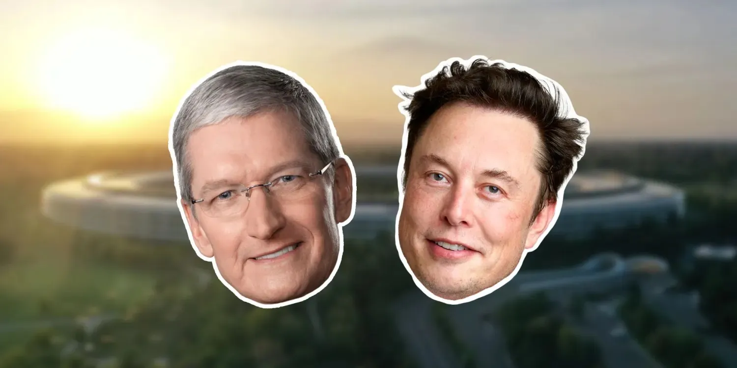 xAI Singapore Lawsuit Setback: Shocking Court Rejection Apple asks judge to dismiss absurd AI claim by Elon Musk | Cutouts of Tim Cook and Elon Musk against an Apple Park backg