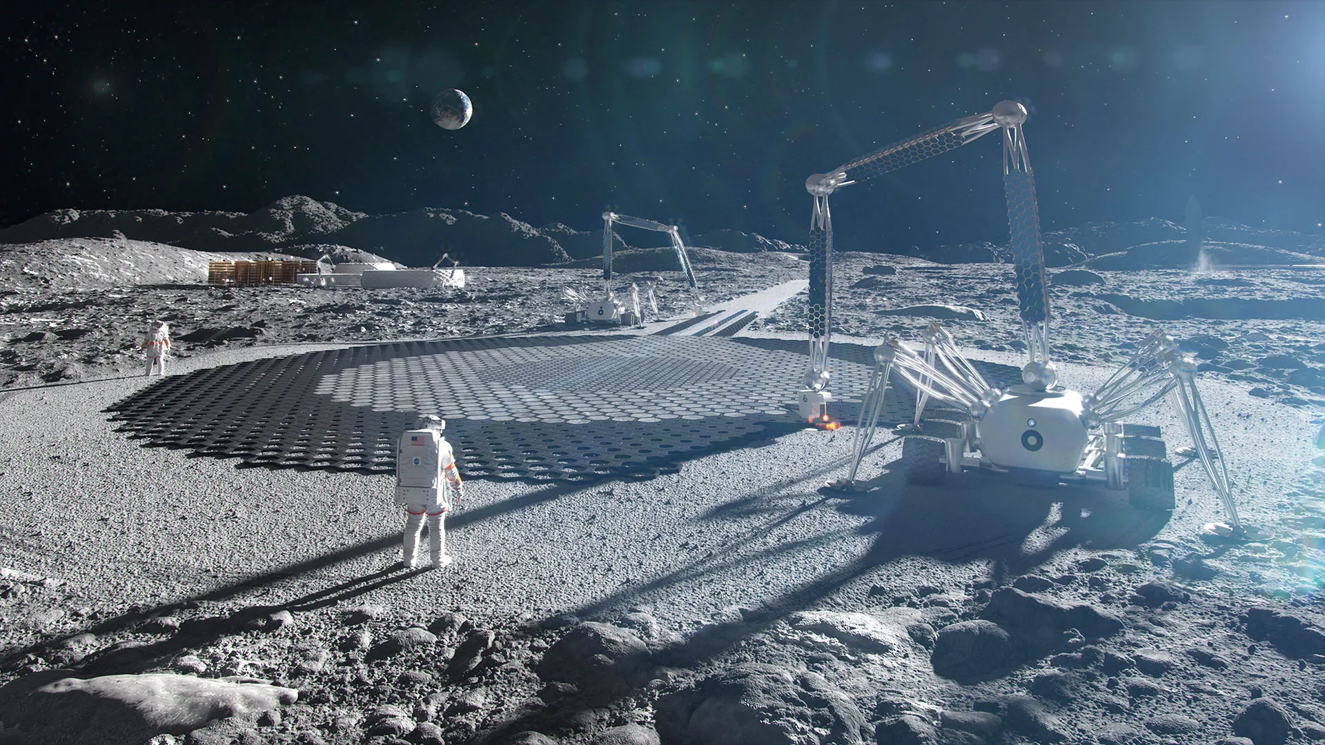 Lunar Building Code: The Critical Rules Moon Bases Need Now lunar building code — astronauts and construction equipment on the moon