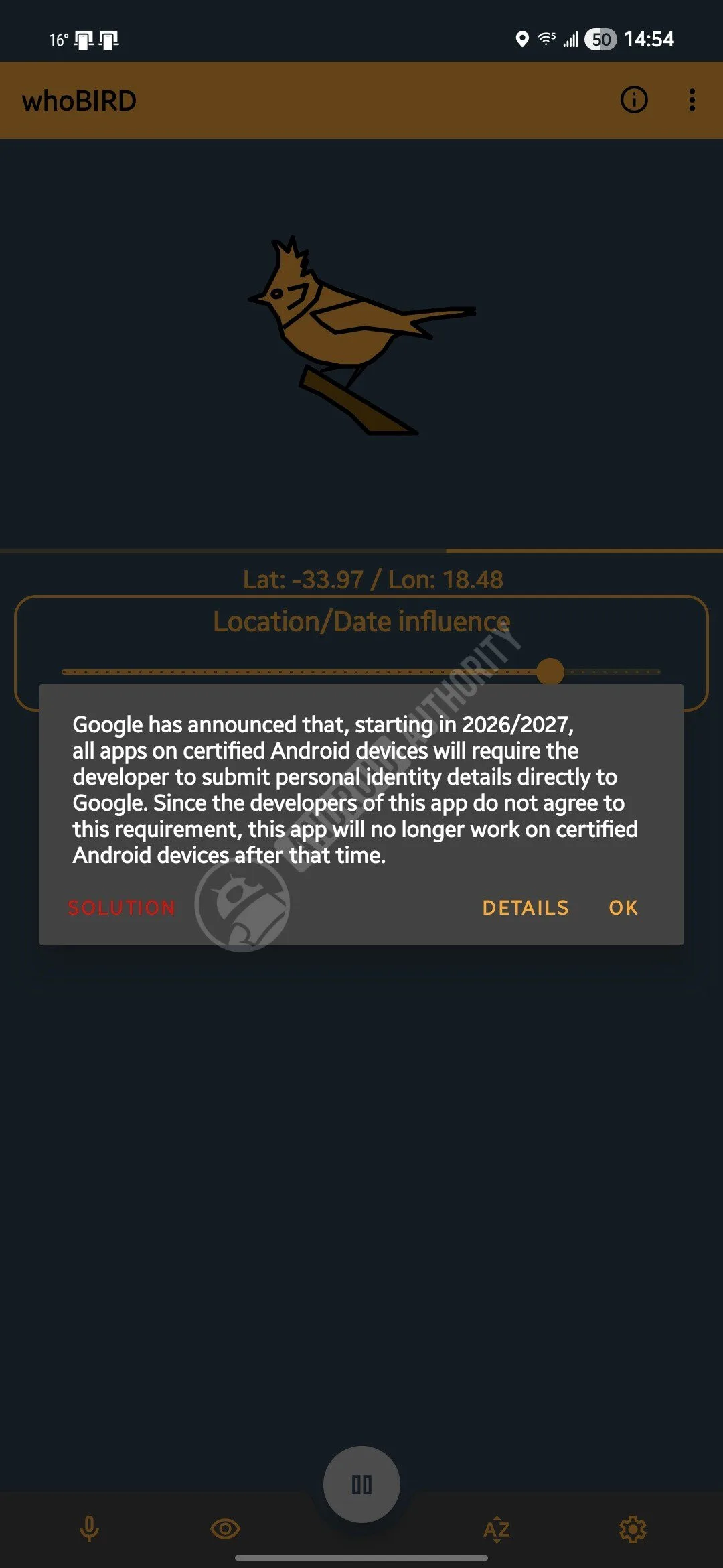 Android Sideloading Crackdown: NewPipe Is Fighting Back whobird sideloading warning watermarked