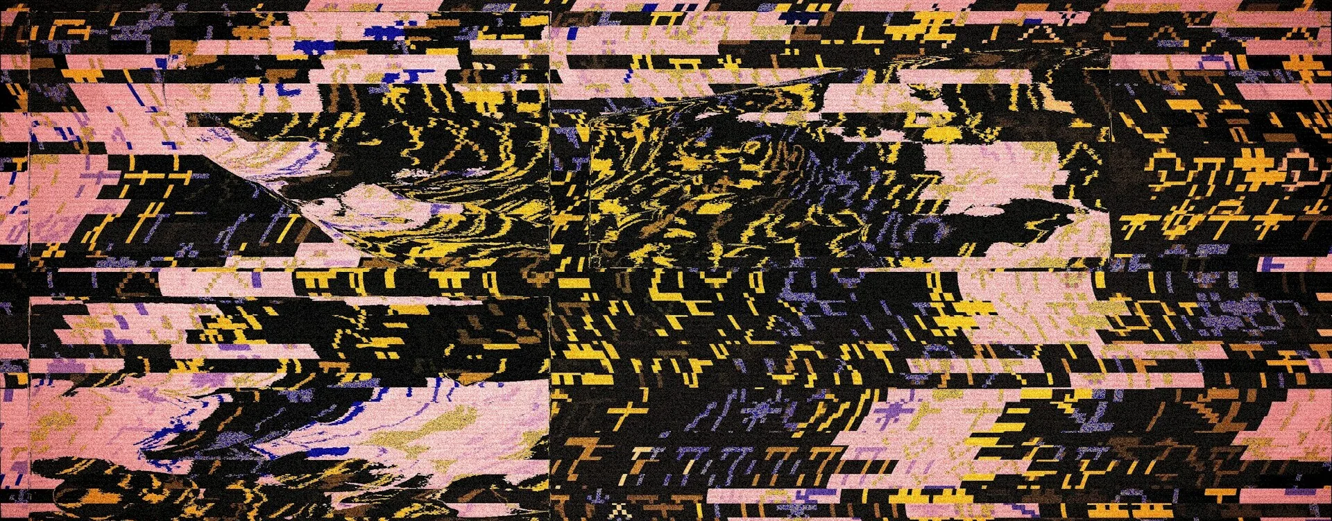 AI Coding Tools Are Erasing the Senior Engineer Advantage Abstract glitch art with pink and yellow patterns by Egor Komarov on Unsplash