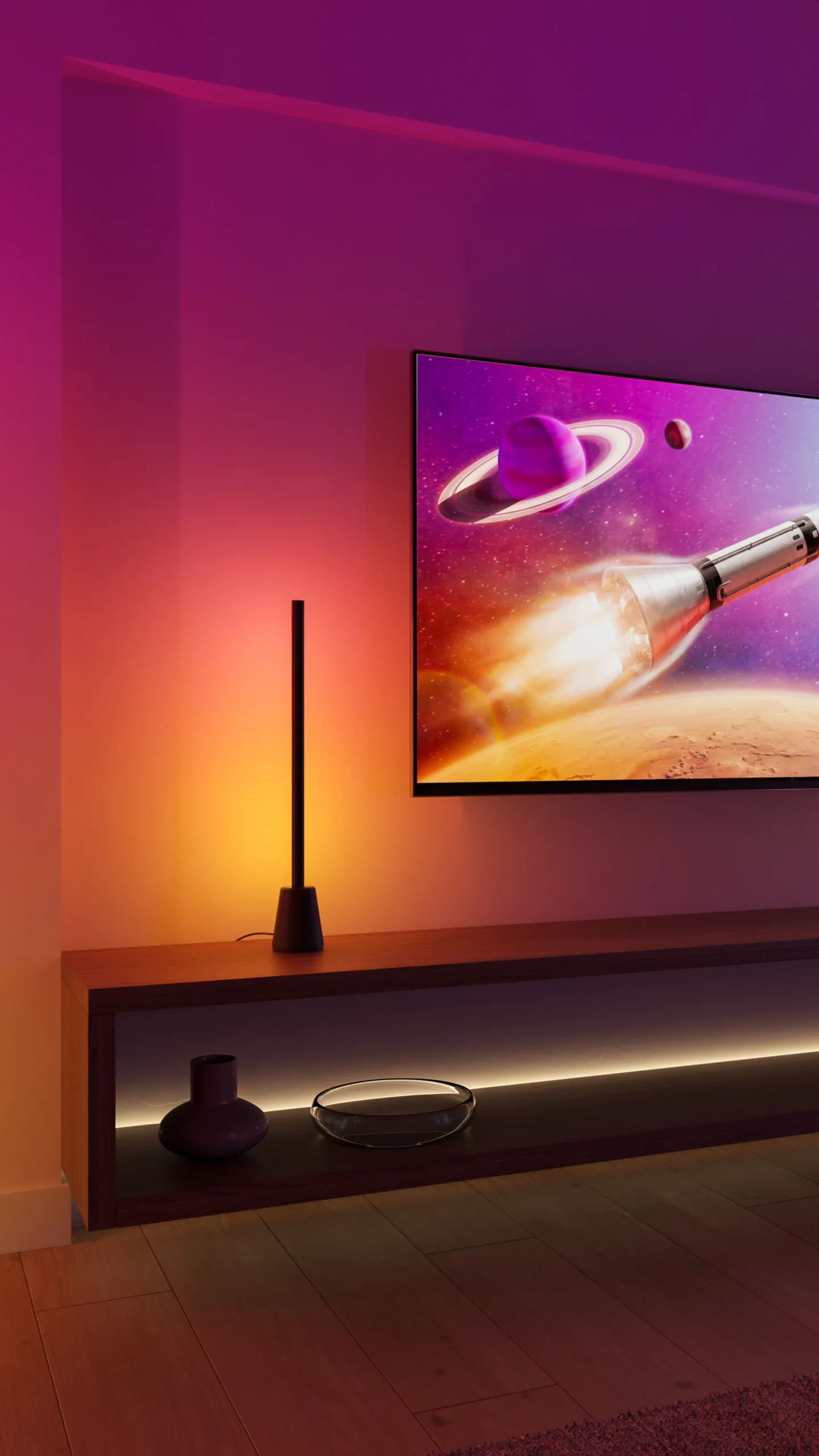 Philips Hue Wired Wall Modules Bring New Smart Home Power <em>The Play Table lamp is 23.6 inches tall.</em>