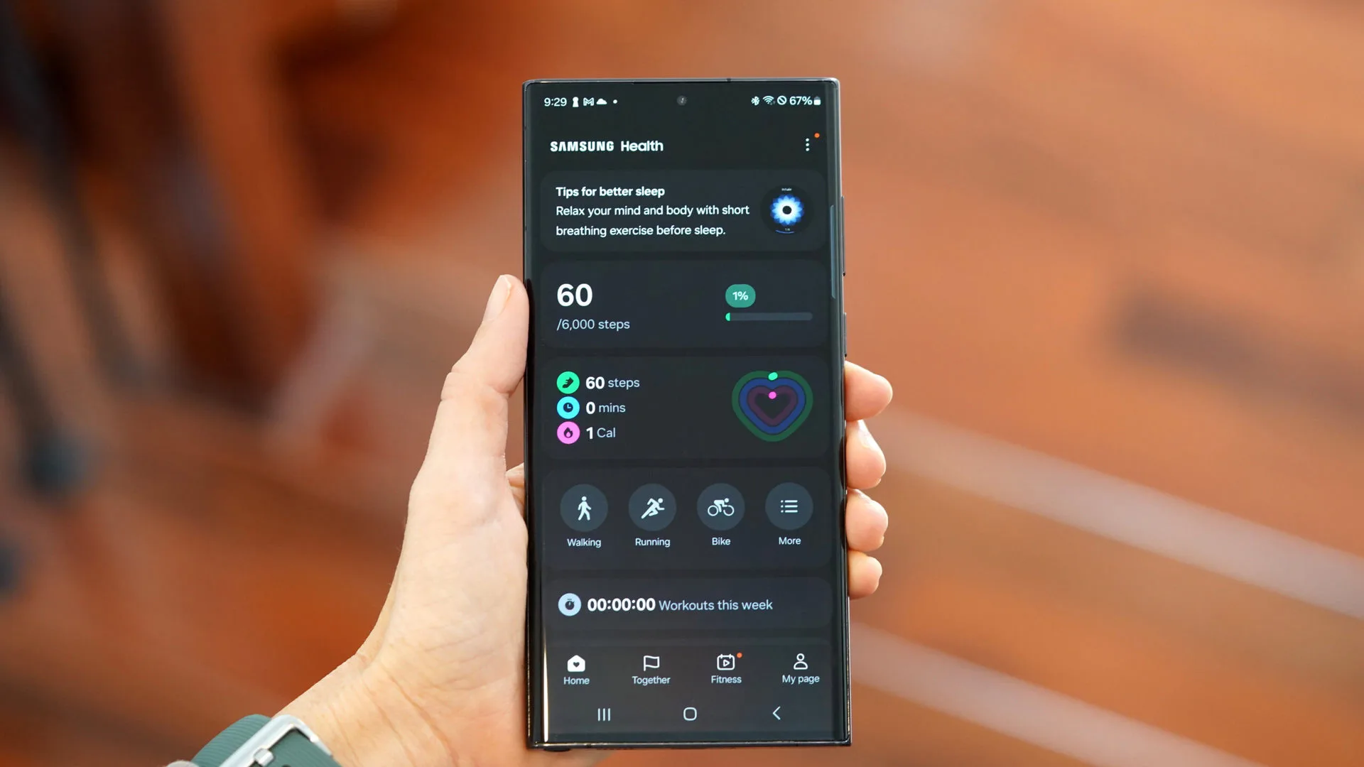 Samsung Health Update: Biggest New Features Revealed for Watch 9 A Samsung Galaxy S22 Ultra displays the Samsung Health app.