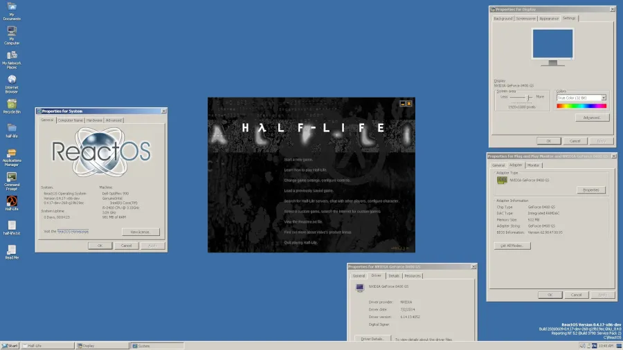 ReactOS Runs Half-Life on Real Hardware After 28 Years ReactOS runs Half-Life — ReactOS running Half-Life