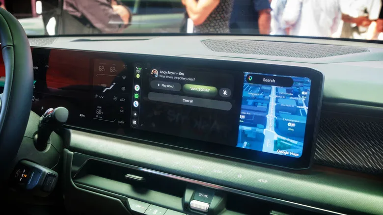 Android Auto Is Being Dropped by Carmakers — Here's What's Really Behi Android Auto shown on a BMW vehicle