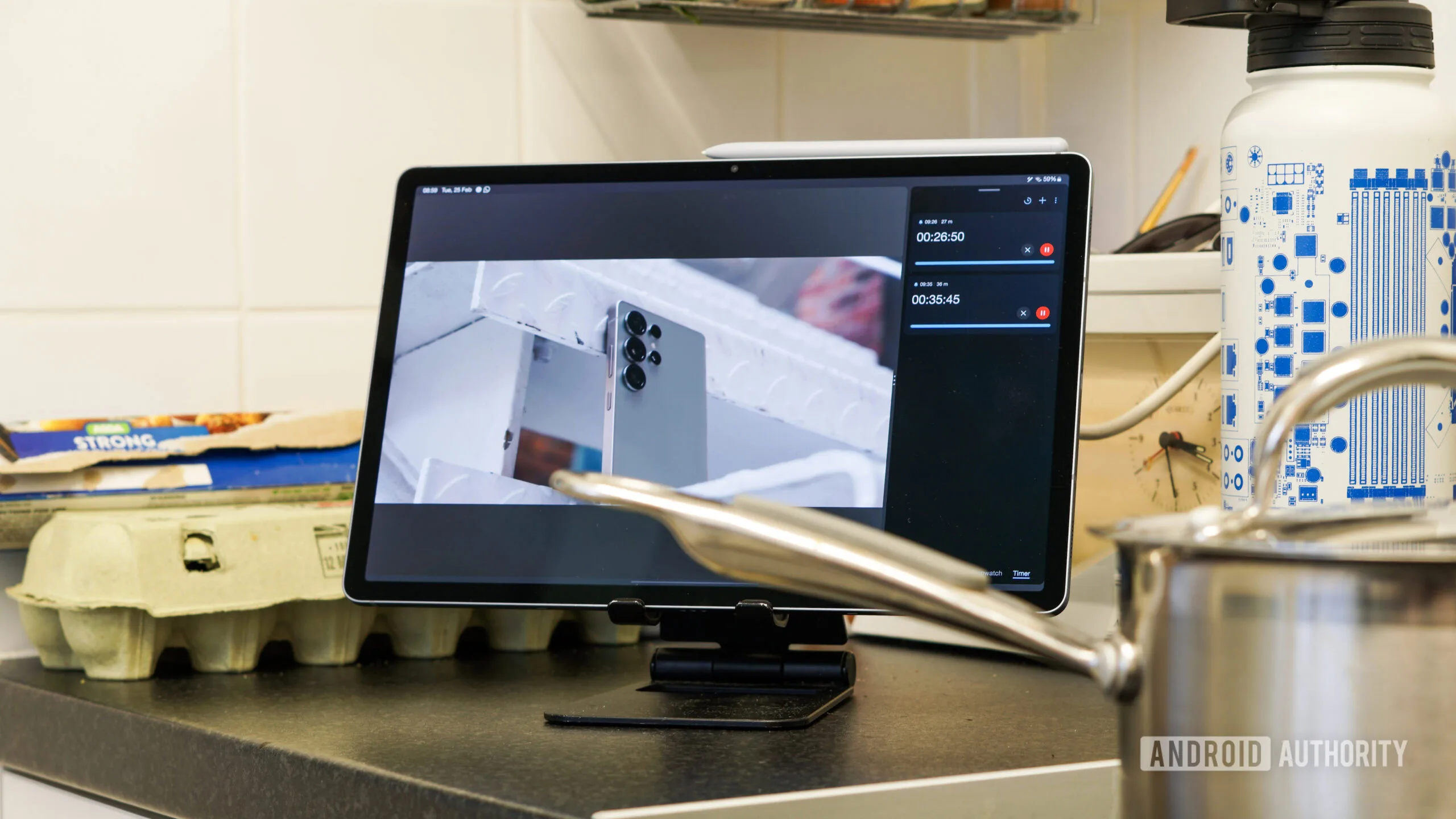 Galaxy Tab S10 FE Plus Hits Best Price Ever at $434 Galaxy Tab S10 FE Plus — A photo of a Galaxy Tab S10 Plus being used in a kitchen, running timers and playing video