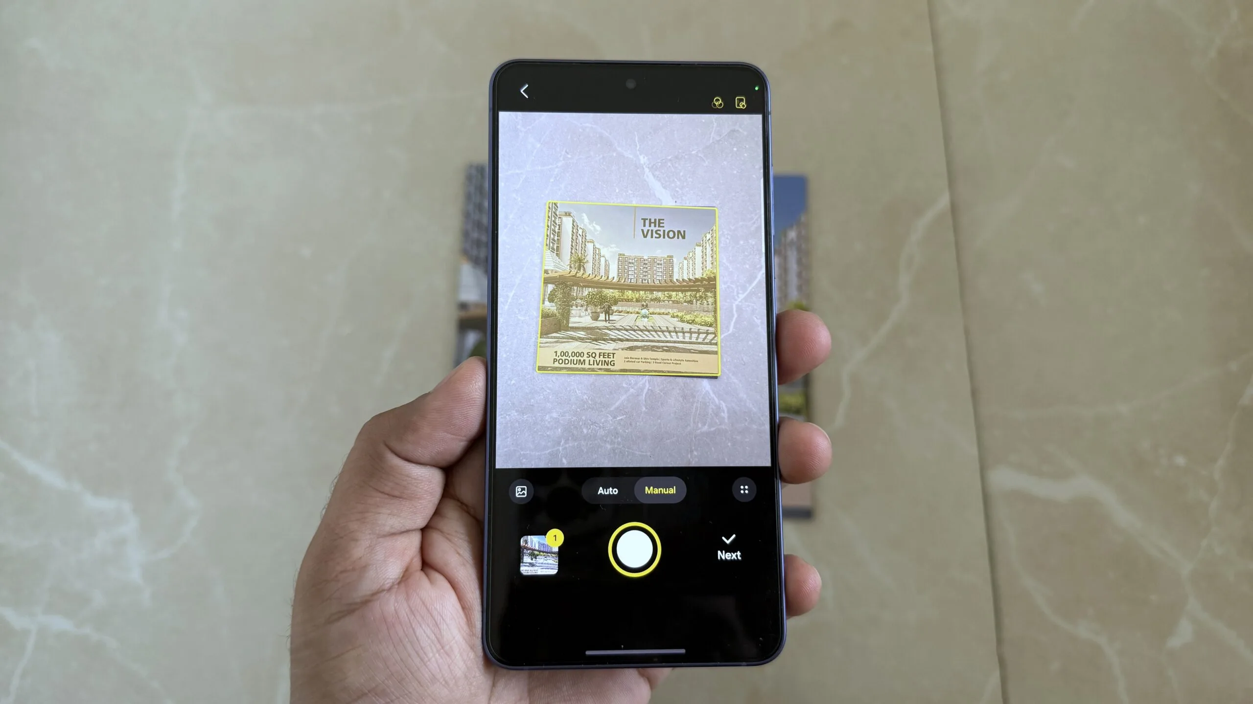 5 Samsung Hidden Features Most Galaxy Users Walk Right Past Samsung phone in hand showing scanning a document