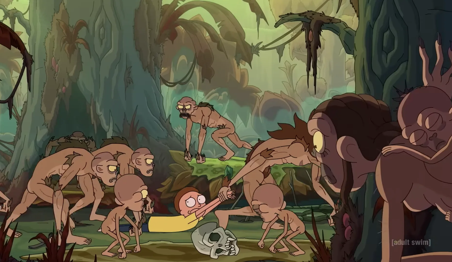 Rick and Morty Season 9: The Best Season in Years, Explained a cartoon character being dragged by creatures
