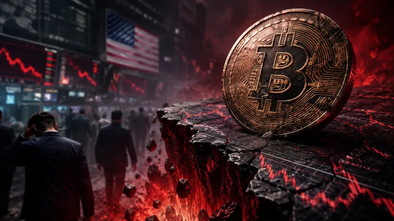 Bitcoin Price at $60K: Cheap on Chain, But Buyers Still Hesitate Bitcoin price 2026 — Bitcoin coin amid a downward market trend, with red candlestick chart, falling price action, and be