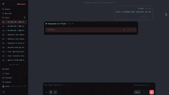 Odysseus: The Free Self-Hosted AI Workspace That Does Everything Chat & Agents