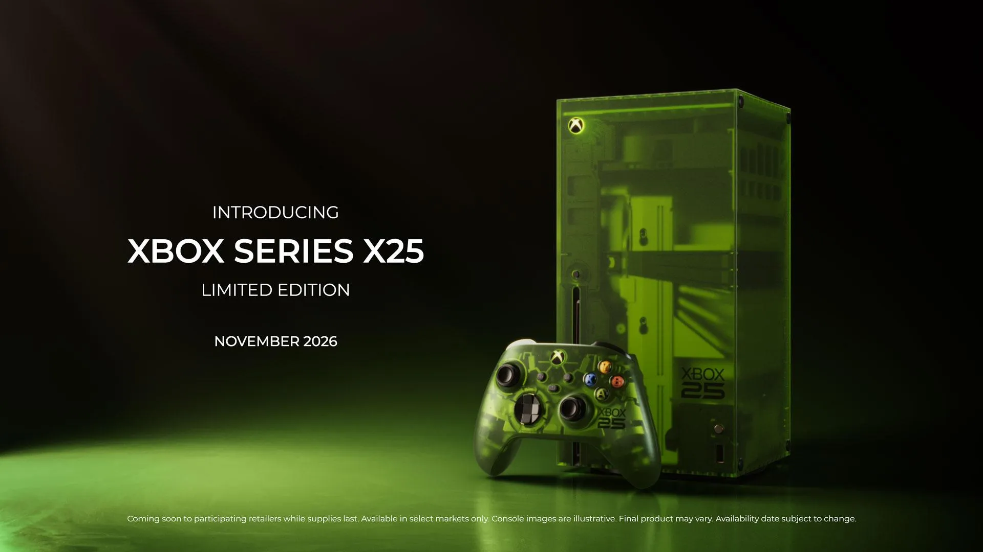 Xbox 25th Anniversary Edition: New Translucent Green Series X Revealed Xbox 25th anniversary — X25-Collection-44fa4f8521aeaf755181