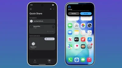 Quick Share AirDrop Support Expands to 20+ New Android Phones android iphone airdrop quickshare