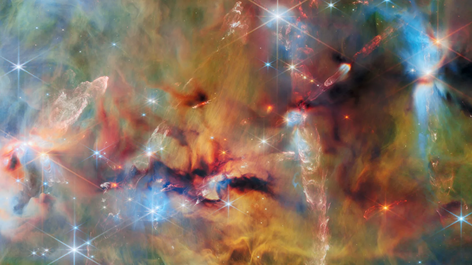 James Webb Telescope Captures Orion A Star Nursery in New Detail The James Webb Space Telescope Picture of the Month shows the giant molecular cloud Orion A, an area of the sky replete