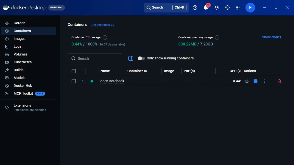 Open Notebook: The Best Open-Source NotebookLM Alternative docker desktop