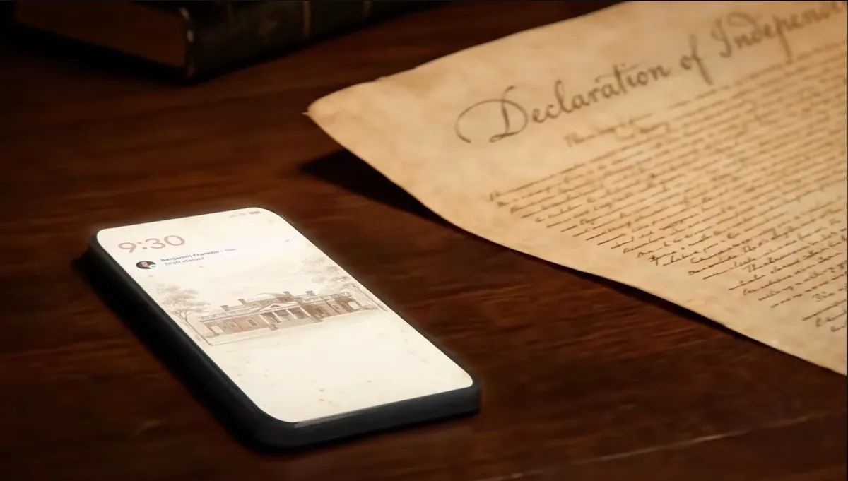Google's AI Ad Rewrites 1776 — But the Internet Isn't Signing Google AI ad — New Google commercial imagines a Declaration of Independence written with help from AI | TechCrunch