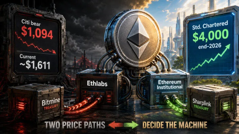 Lean Ethereum: Vitalik's 4-Year Plan Is a Major Test for Institutions Ethereum bull and bear price paths as EthLabs expands institutional Ethereum treasury strategy