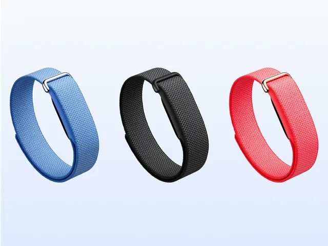 Best Fitbit Models in 2026: Expert Picks for Every Wrist Four wristbands for smartwatch, side by side, in blue, black, pink, and green