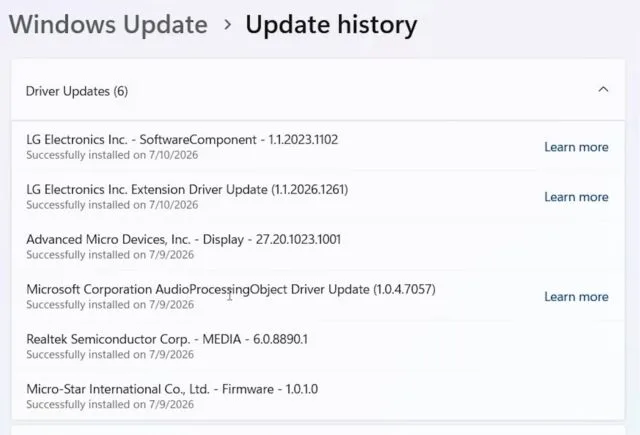 LG Monitor App Ads Are Gone, but the Trust Problem Remains Gamers Nexus shared this screenshot showing LG’s app installing via Windows Update