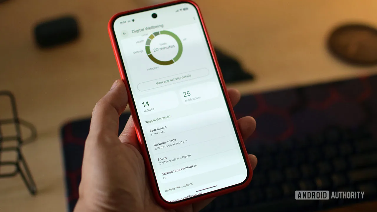 Android Pause Point Has 3 Effective Alternatives Today Digital Wellbeing page on an Android phone.