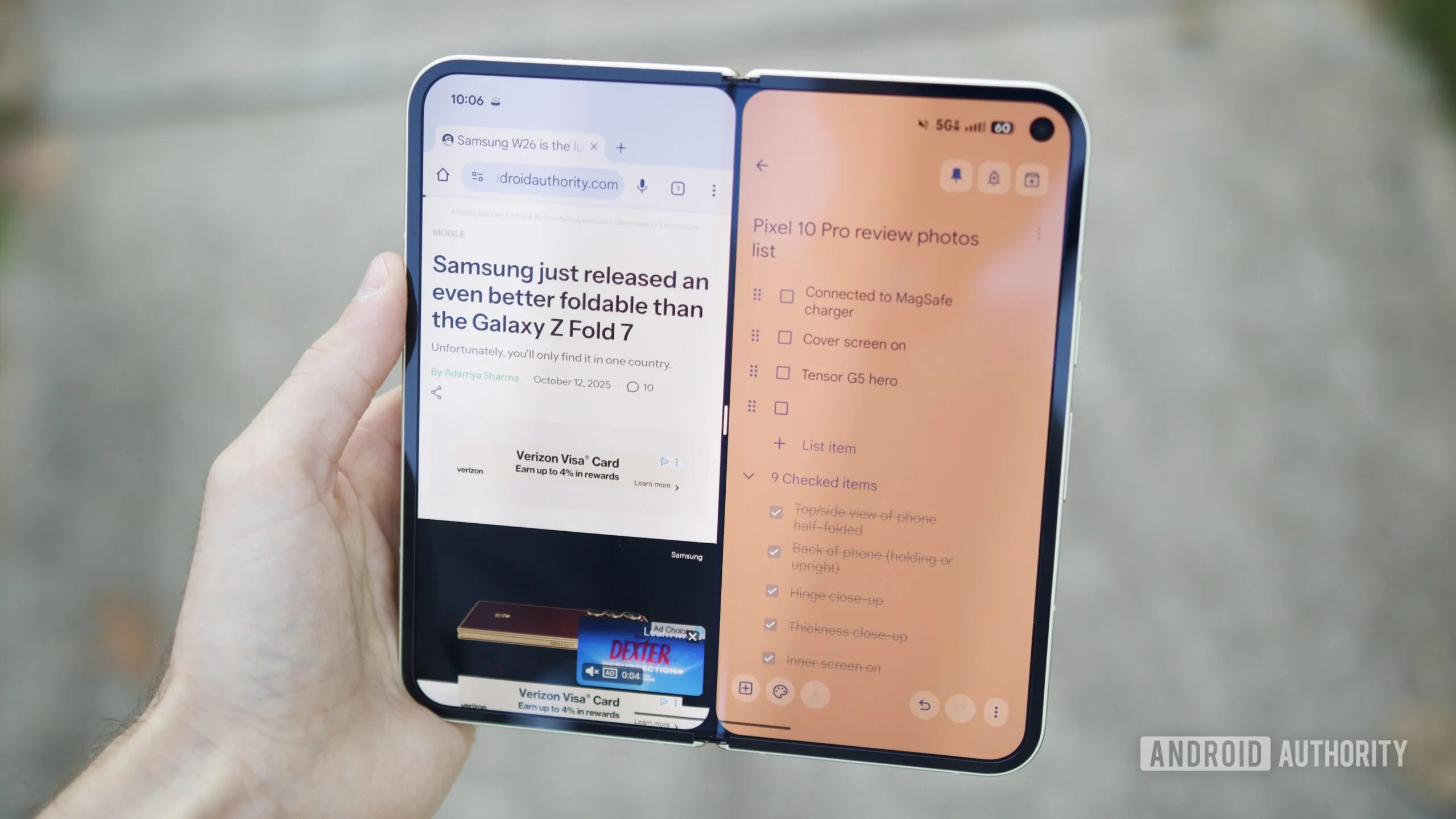 Pixel 11 Pro Fold: 6 Critical Upgrades Google Needs Split screen multitasking on the Google Pixel 10 Pro Fold.