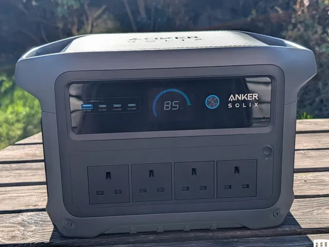 Best Portable Power Stations of 2026: Top 9 Tested Grey square device with large handles on each side and outlets screens and button the front