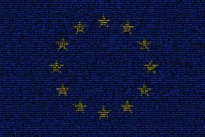 Google AI Interoperability Is Now an Official EU Fight Google AI interoperability — Illustration of a European flag composed of computer code