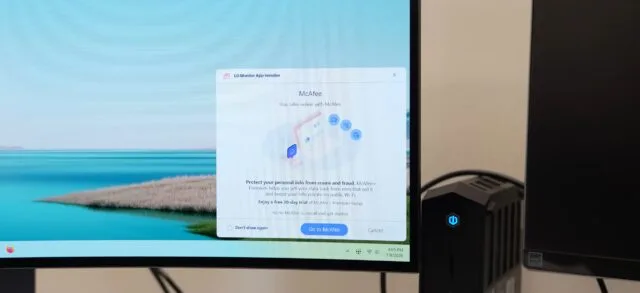 LG Monitor App Ads Are Gone, but the Trust Problem Remains LG Monitor App — An example of the pop-up ad is seen in a still from Gamers Nexus